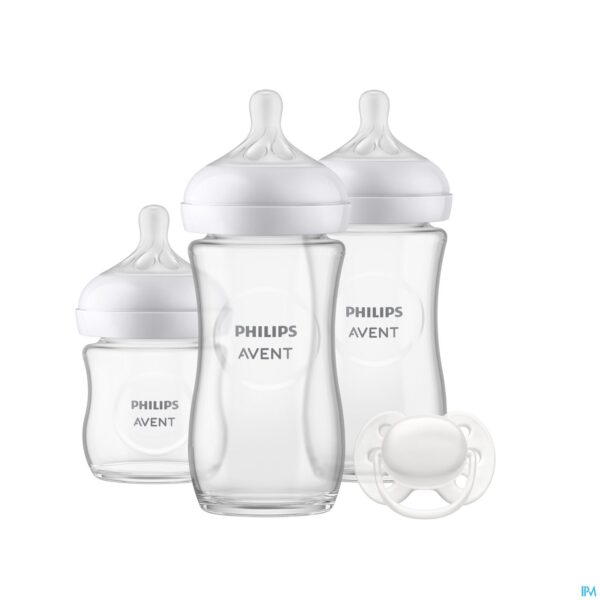 Productshot Philips Avent Natural 3.0 Start.set Zuigfles Glas3