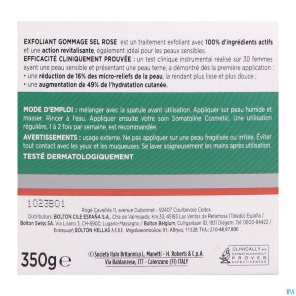 Packshot Somatoline Cosm. Exfolierende Scrub Pink Salt 350g