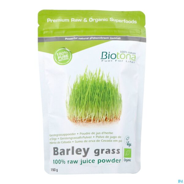 Packshot Biotona Bio Gerstegras Raw 150g