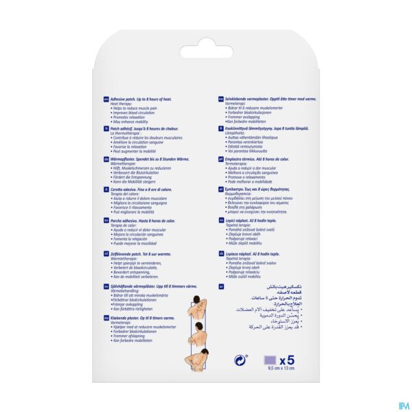Packshot Nexcare 3m Heat Patch 13cmx9,5cm 5 N2005p