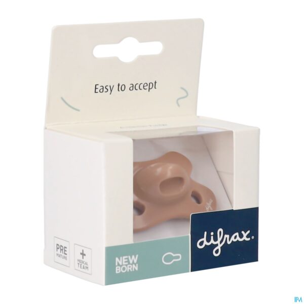 Packshot Difrax Fopspeen Natural Newborn Uni/pure Assorti