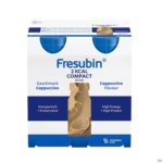 Packshot Fresubin 2 Kcal Compact Drink Cappuccino Fl4x125ml