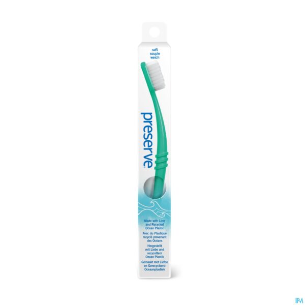 Packshot Preserve Ocean Plastic Tandenborstel Soft Neptune