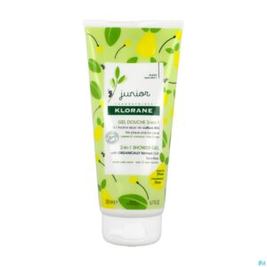Packshot Klorane Petit Junior Douche Gel Peer 200ml Nf