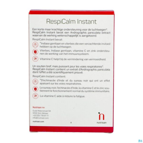 Packshot Respicalm Instant Nutrisan Caps 30