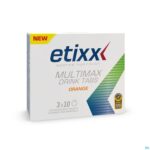 Packshot Etixx Multimax Drink Orange Tube Tabl 3x10