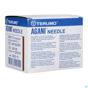 Packshot Terumo Naald Agani 26g 7/8 Rb 100