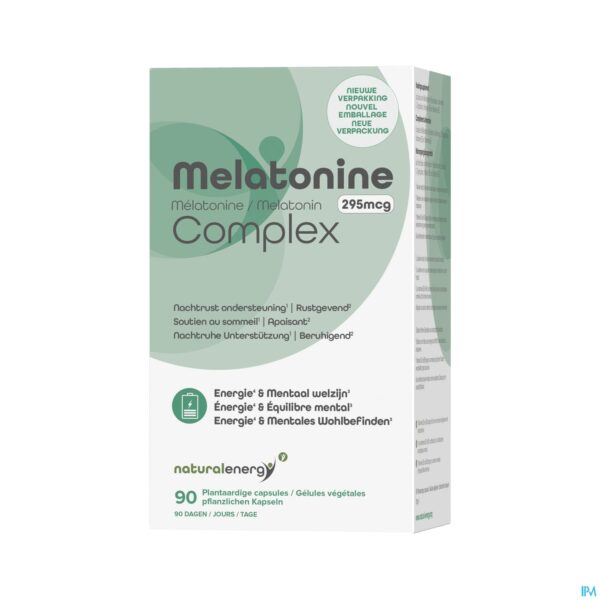 Packshot Melatonine Complex 295mcg V-caps 90 Natural Energy Packshot Melatonine Complex 295mcg V-caps 90 Natural Energy