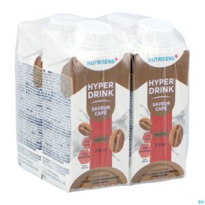 Packshot Nutrisens Hyperdrink 2 Kcal Koffie 4x200ml