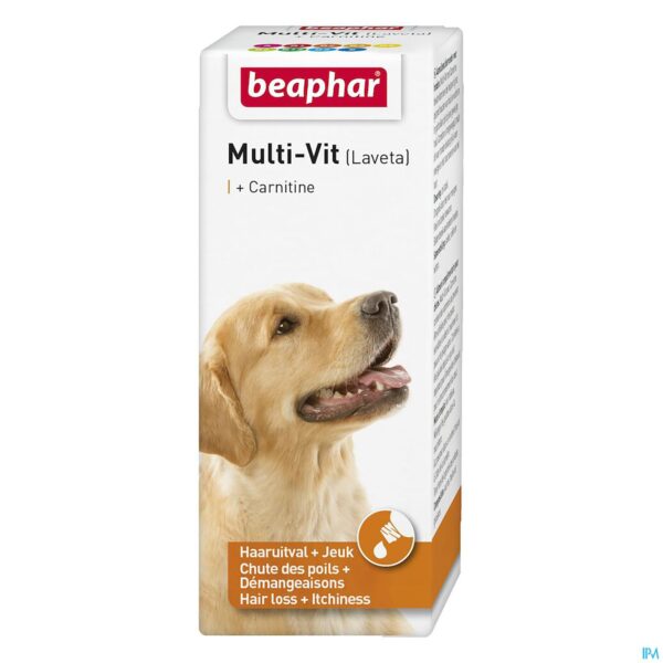 Packshot Beaphar Multi-vit Honden 50ml