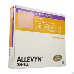 Packshot Allevyn Gentle Kp Foam 20cm X 20cm 10 66802132