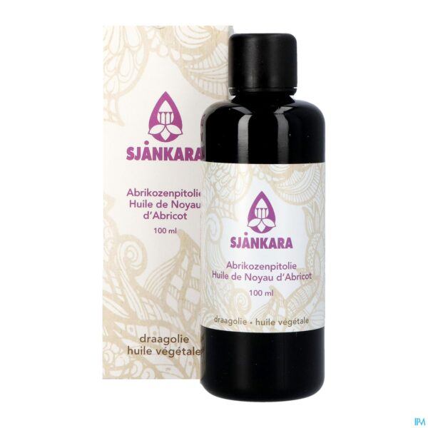 Productshot Sjankara Abrikozenpit Plant. Olie 100ml