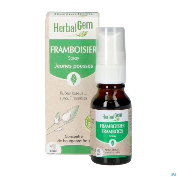 Productshot Herbalgem Frambozenstruik Bio Spray 15ml