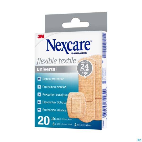 Packshot Nexcare 3m Flexible Textile Universal Strips 20