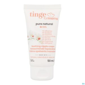 Packshot Tinge Moms Verzachtende Tepelcreme 50ml