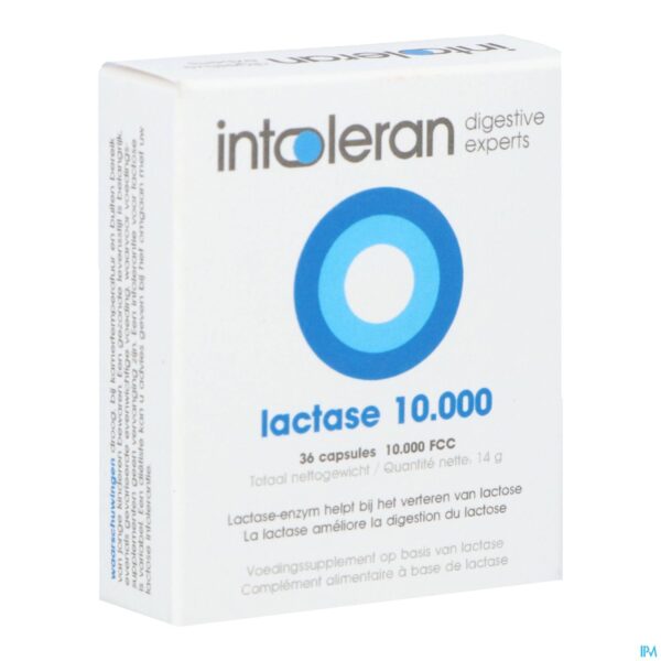 Packshot Intoleran Lactase 10 000 Fcc Caps 36 Packshot Intoleran Lactase 10 000 Fcc Caps 36