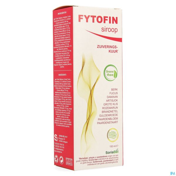 Packshot Soria Fytofin Siroop 150ml Nf Verv.1630201 Packshot Soria Fytofin Siroop 150ml Nf Verv.1630201