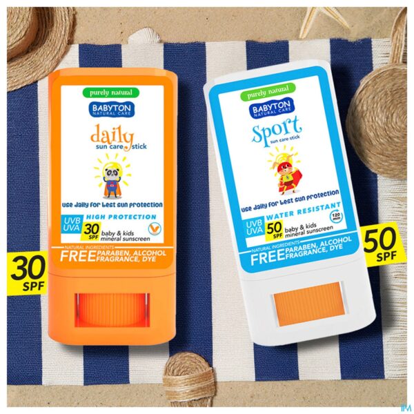 Lifestyle_image Babyton Natuurl. Minerale Zonnecr Spf50 Stick 20g