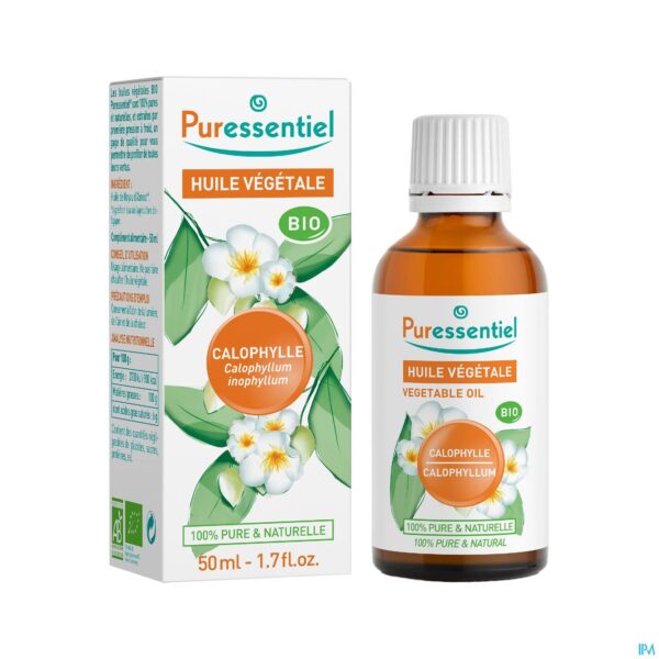 Productshot Puressentiel Plant. Olie Bio Calophylle 50ml