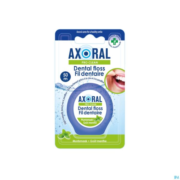 Packshot Axoral Pro-clean Floss Mint Waxed 50m