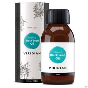Productshot Viridian Organic Black Seed Olie 200ml