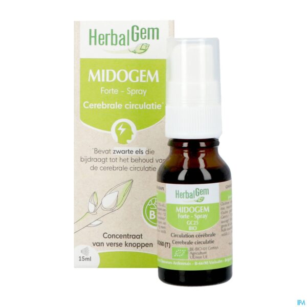 Productshot Herbalgem Midog Fort Spray Bio 15ml