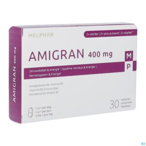 Packshot Amigran 400mg Tabl 30