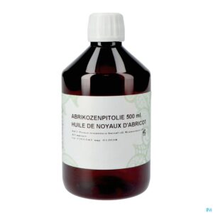 Packshot Sjankara Abrikozenpit Plant. Olie 500ml