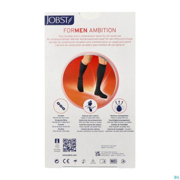 Packshot Jobst For Men Ambition Kl1 Ad Long Black Vi 1p
