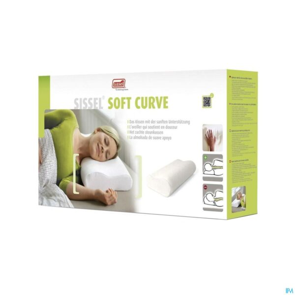 Packshot Sissel Soft Curve Hoofdkussen M + Overtrek Vel.