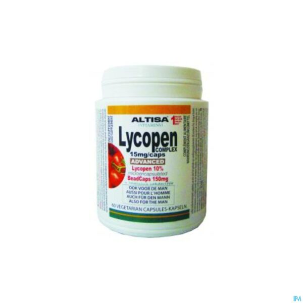 Packshot Altisa Lycopen Complex 15mg Advanced V-caps 60 Packshot Altisa Lycopen Complex 15mg Advanced V-caps 60