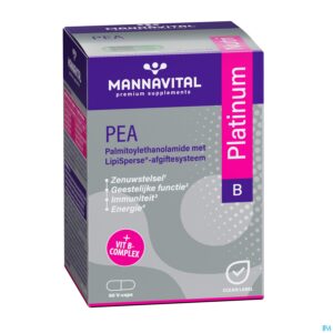 Packshot Mannavital Pea Platinum V-caps 60