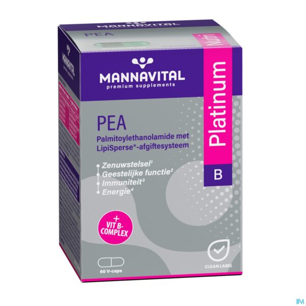 Packshot Mannavital Pea Platinum V-caps 60