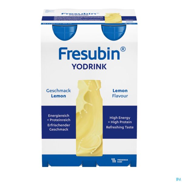 Packshot Fresubin Yodrink Citroen Easy Bottle 4x200ml
