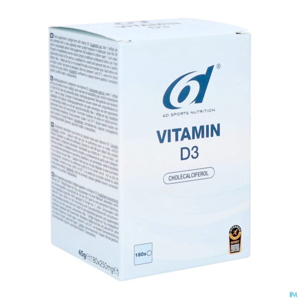 Packshot 6d Sports Vitamin D3 Softgels 180 Packshot 6d Sports Vitamin D3 Softgels 180