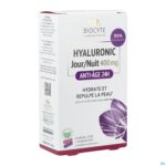 Packshot Biocyte Hyaluronic Dag-nacht 400mg Caps 30+30