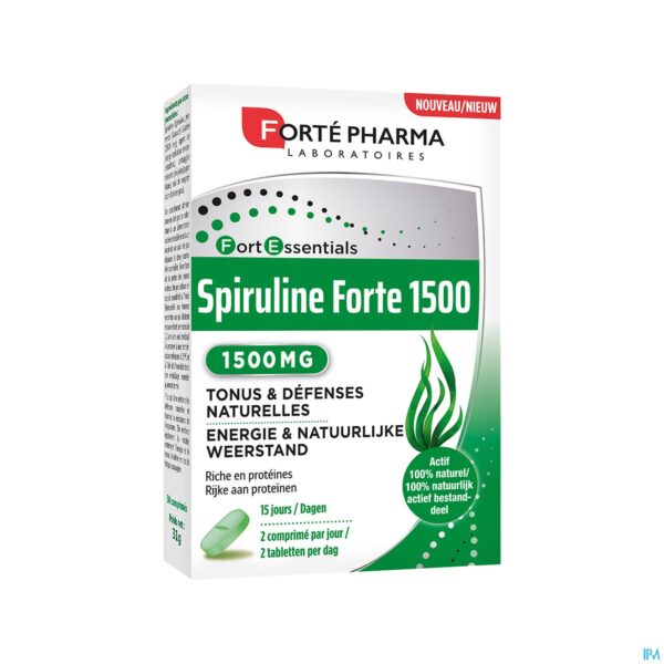 Packshot Spiruline 1500 Forte Pharma Tabl 30