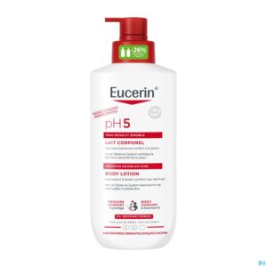 Packshot Eucerin Ph5 Droge Huid Bodylotion + Pomp 400ml Nf