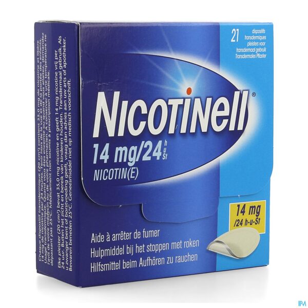 Packshot Nicotinell 14mg/24u Pleister Transdermaal 21