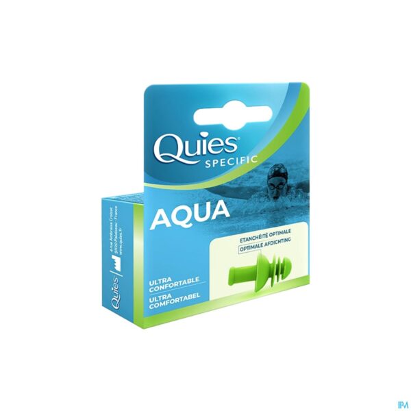 Packshot Quies Gehoorbescherming Specific Aqua Volwassen