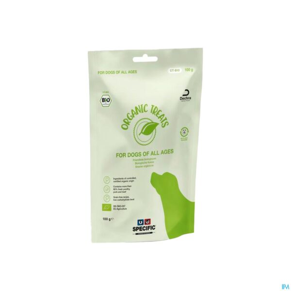 Packshot Specific Ct Bio Organic Treats Zak 100g