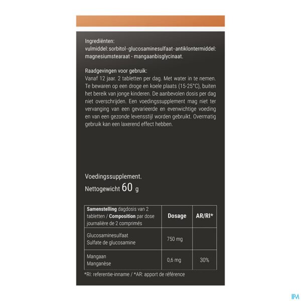Packshot Glucosamine-ixx Tabl 60