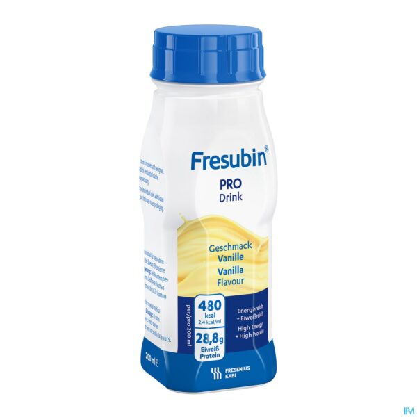 Productshot Fresubin Pro Drink Vanille 4x200ml