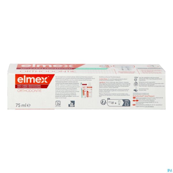 Packshot Elmex A/caries Professional Junior + Ortho 75ml Nf