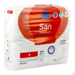 Packshot Abena San Premium 3 Anatomische Luier 28