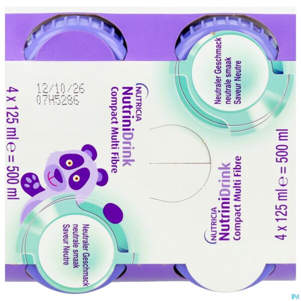 Packshot Nutrinidrink Compact Multi Fibre Neutraal 4x125ml
