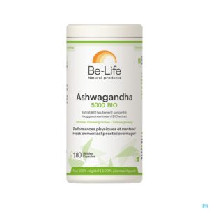 Packshot Ashwagandha 5000 Bio Be Life Caps 180