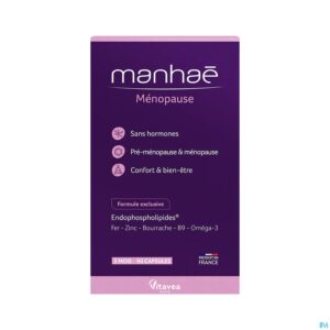 Packshot Manhae Menopauze 3 Maand Caps 90