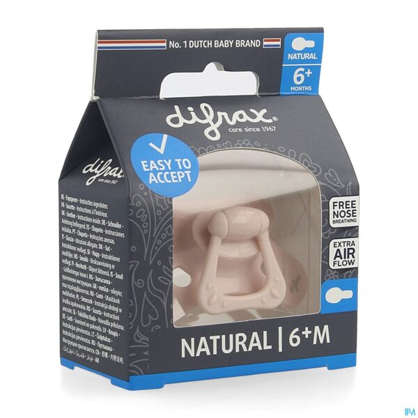 Packshot Difrax Fopspeen Natural 6m+ Uni/pure Assorti