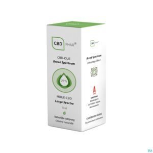 Packshot Cbd Olie Breed Spectrum 20% 10ml Cbd-phar